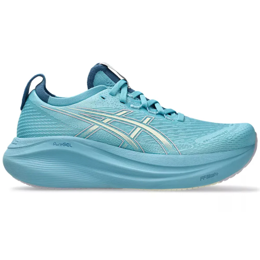 Women's Asics Gel-Nimbus 27, Stillwater/Cream, 8.5 B Medium