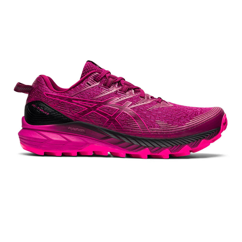 Women's Asics Gel-Trabuco 10, Dried Berry/Fuchsia Red, 8 B Medium