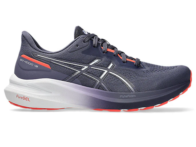 Women's Asics GT-1000 13, Indigo Fog/White, 9 B Medium