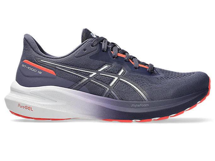 Women's Asics GT-1000 13, Indigo Fog/White, 10 B Medium