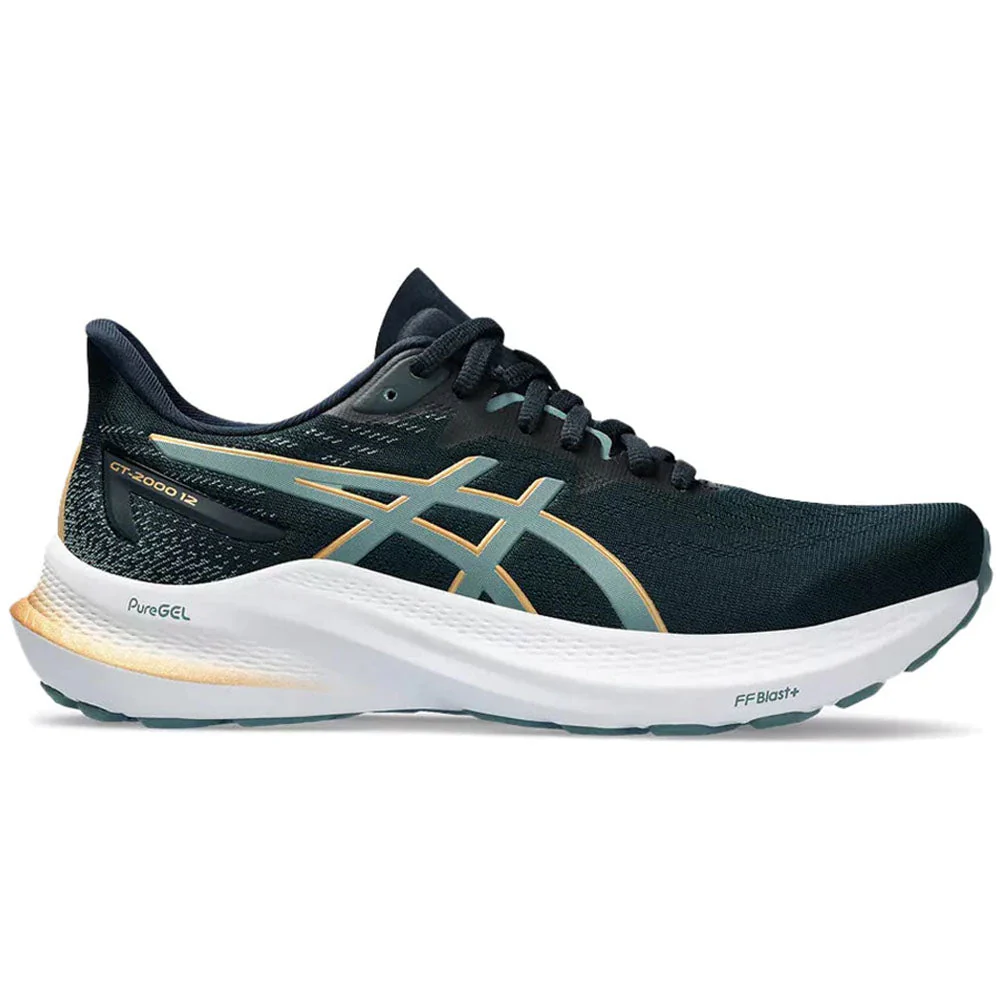 Women's Asics GT-2000 12, French Blue/Foggy Teal, 8 B Medium