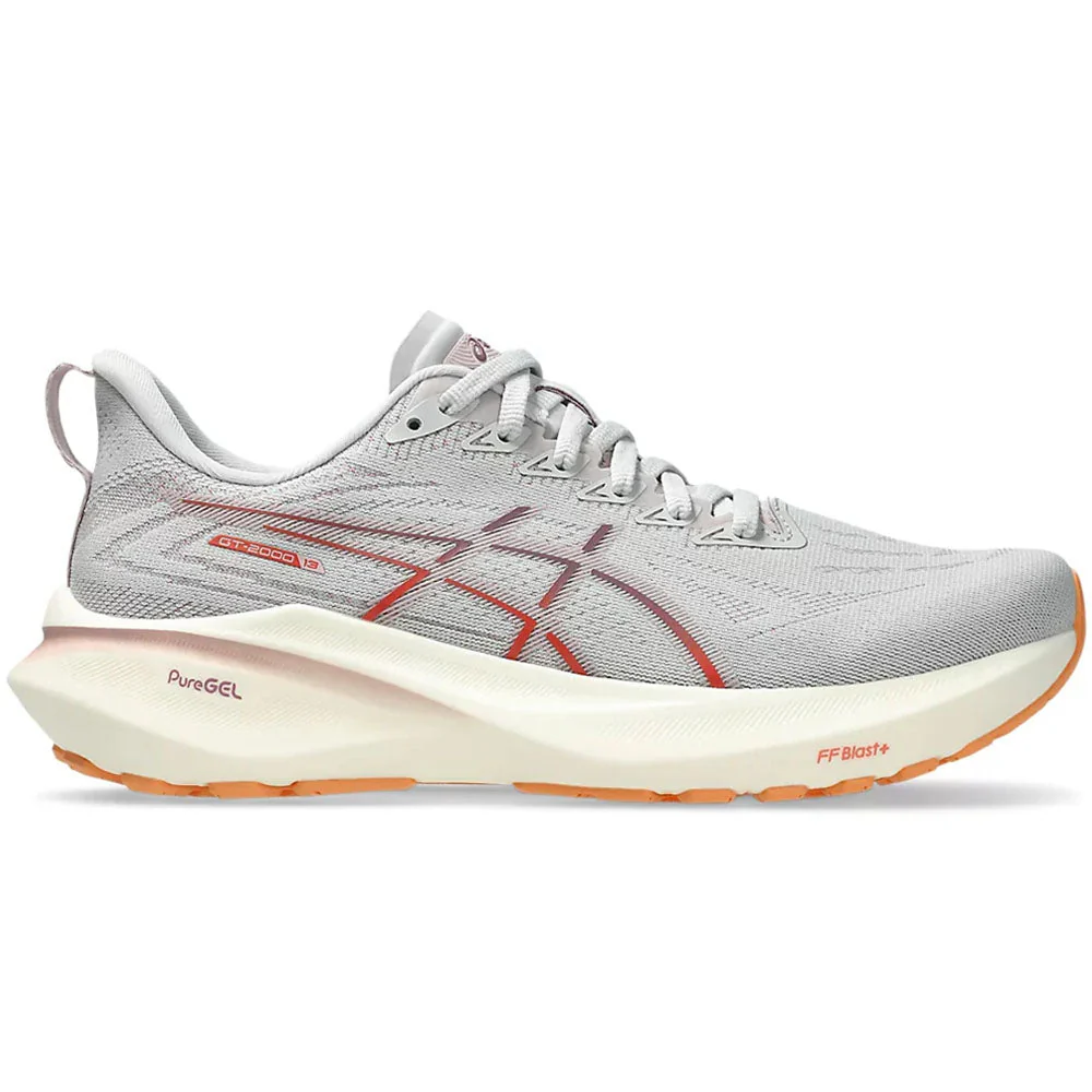 Women's Asics GT-2000 13, Concrete/Watershed Rose, 7.5 D Wide