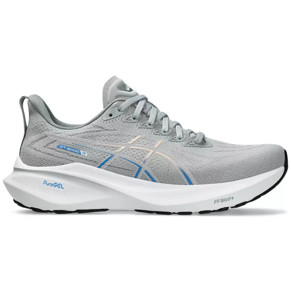 Women's Asics GT-2000 13, Piedmont Grey/White, 6 B Medium
