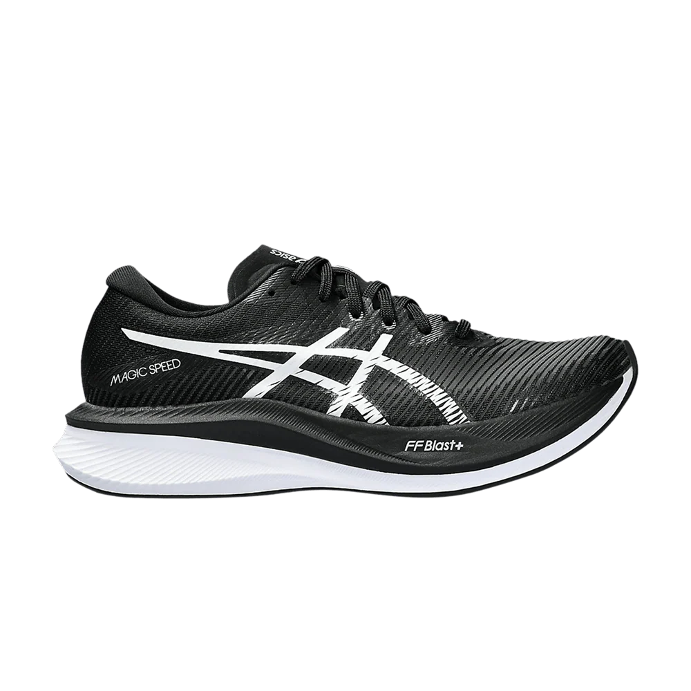 Women's Asics Magic Speed 3, Black/White, 8.5 D Wide