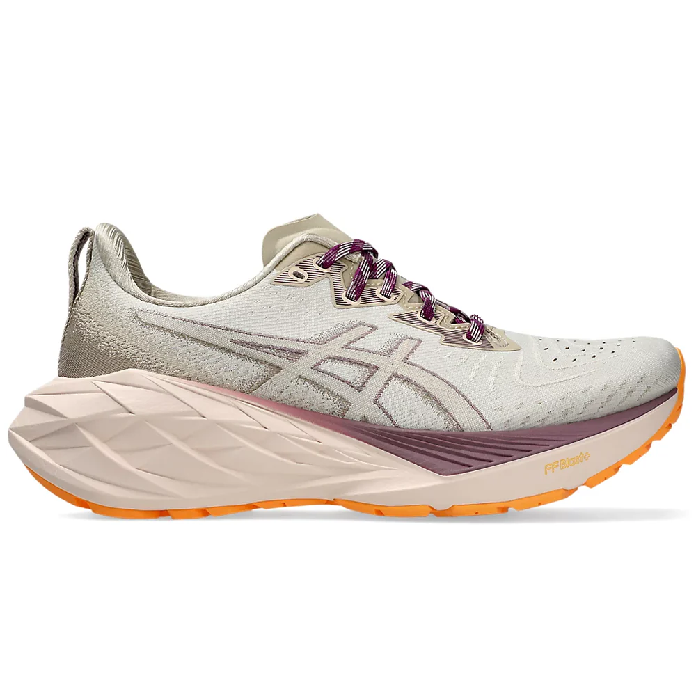 Women's Asics Novablast 4 TR, Nature Bathing/Pearl Pink, 9.5 B Medium