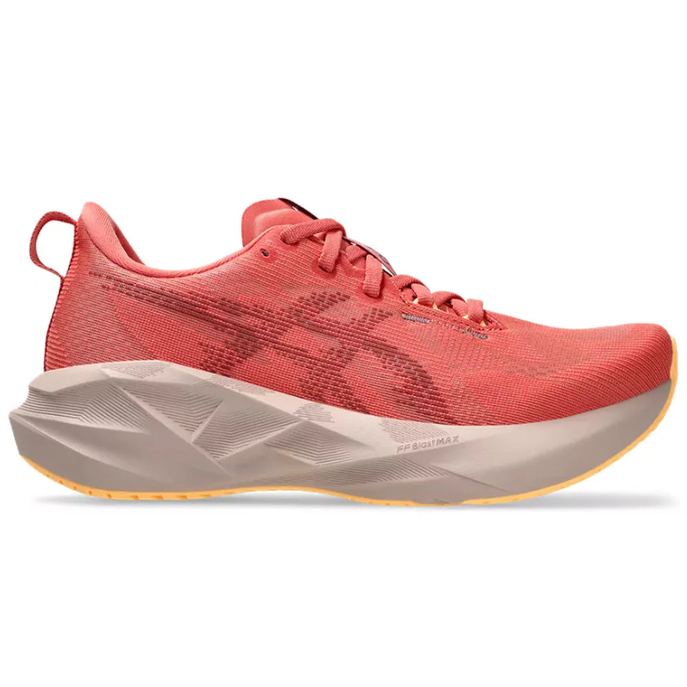 Women's Asics Novablast 5, Dark Pink Clay/Rubble Red, 7 B Medium
