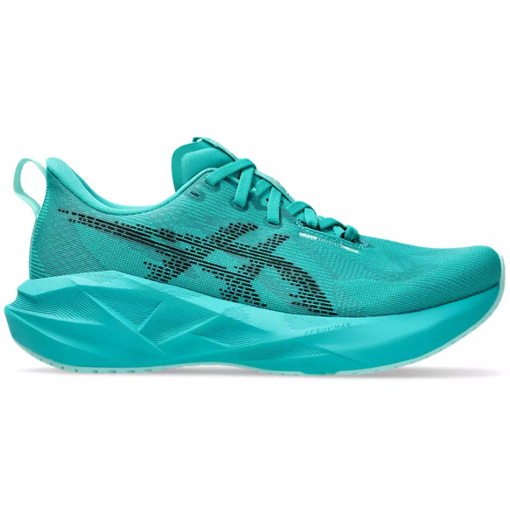 Women's Asics Novablast 5, Wave Teal/Black, 9.5 B Medium