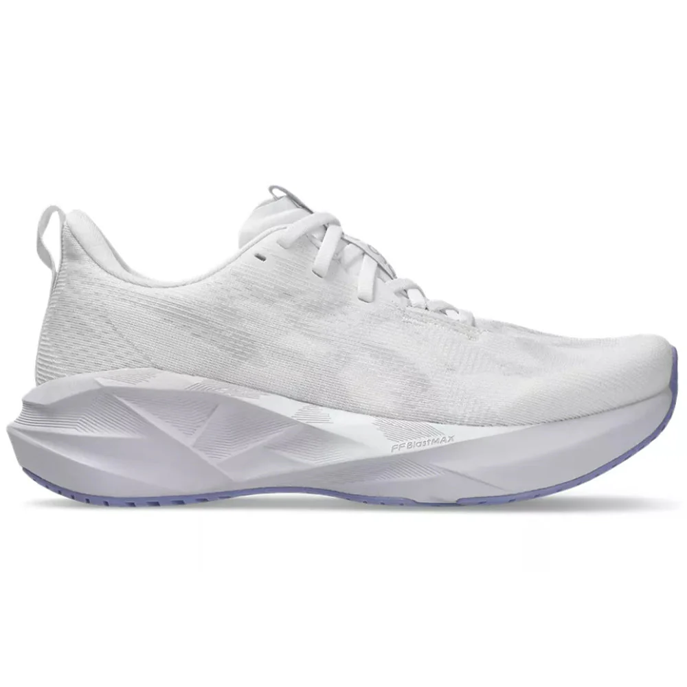 Women's Asics Novablast 5, White/Lilac Hint, 10.5 B Medium