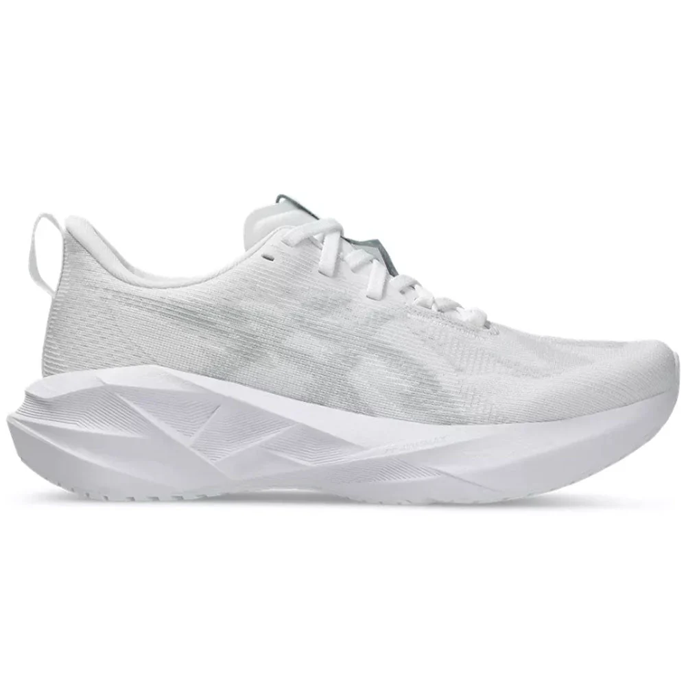 Women's Asics Novablast 5, White/Piedmont Grey, 10 B Medium