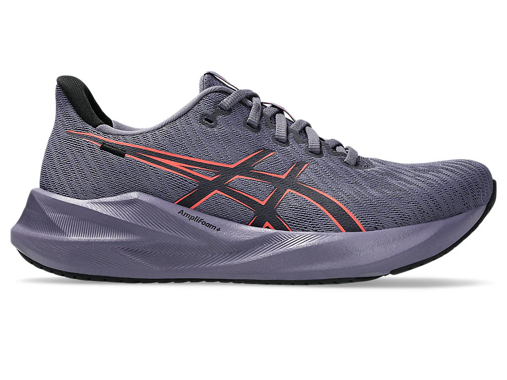 Women's Asics Versablast 4, Greyish Purple/Coral Reef, 7.5 B Medium