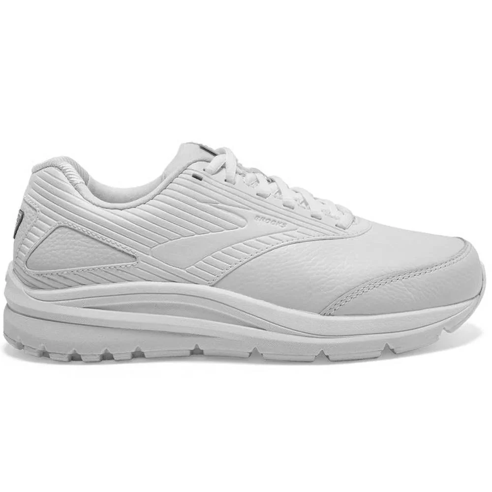 Women's Brooks Addiction Walker 2, White/White, 6 2A Narrow