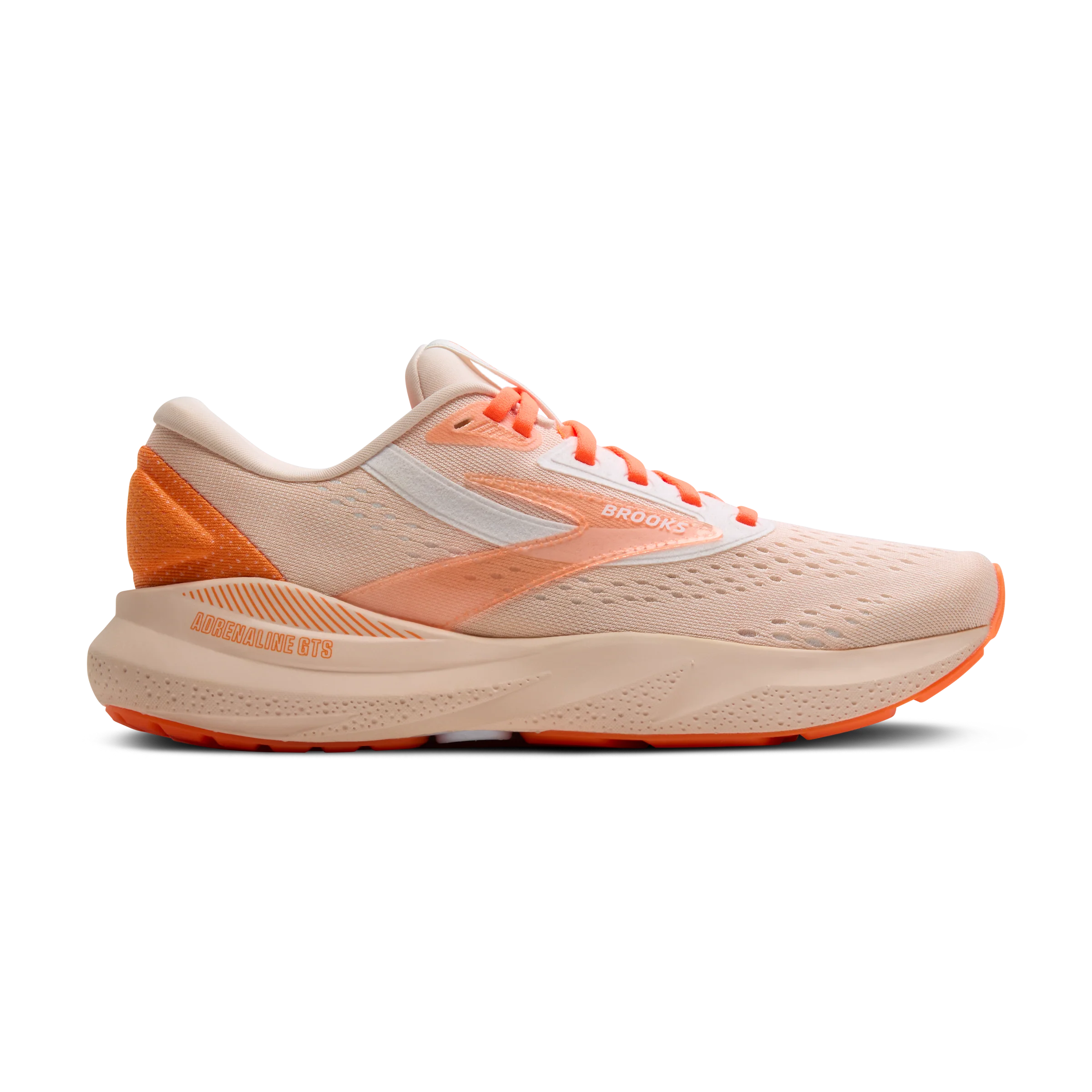 Women's Brooks Adrenaline GTS 24, Pink/Nectarine/Orange, 5.5 B Medium