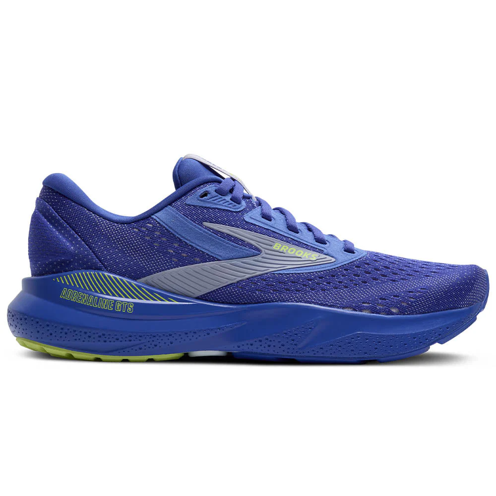 Women's Brooks Adrenaline GTS 24, Amparo/Thistle/Yellow, 5 B Medium