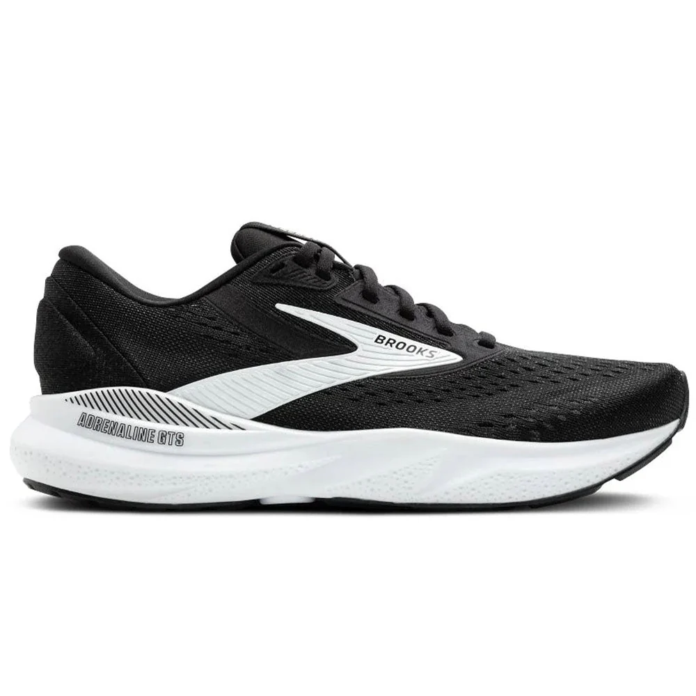 Women's Brooks Adrenaline GTS 24, Black/White, 9.5 B Medium