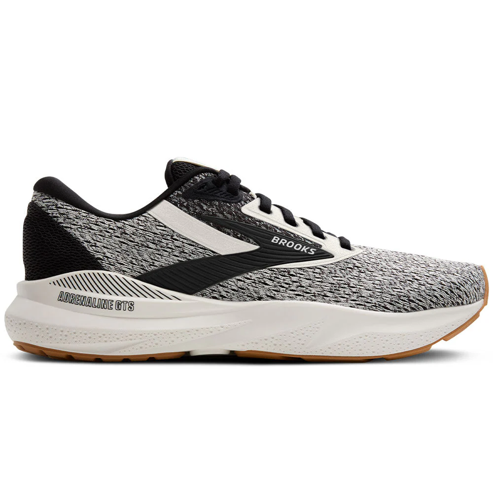 Women's Brooks Adrenaline GTS 24, Coconut/Black/Biscuit, 7.5 B Medium