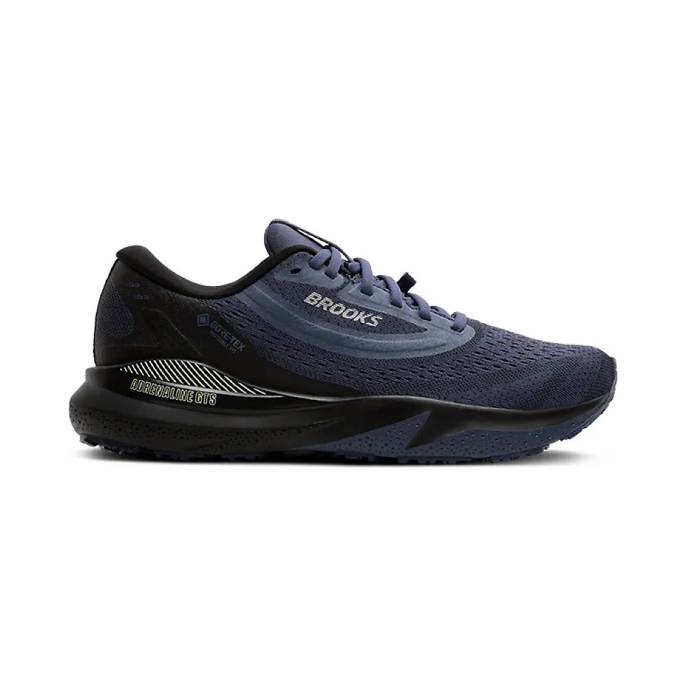 Women's Brooks Adrenaline GTS 24 GTX, Black/Nightshadow/Coconut, 11 B Medium