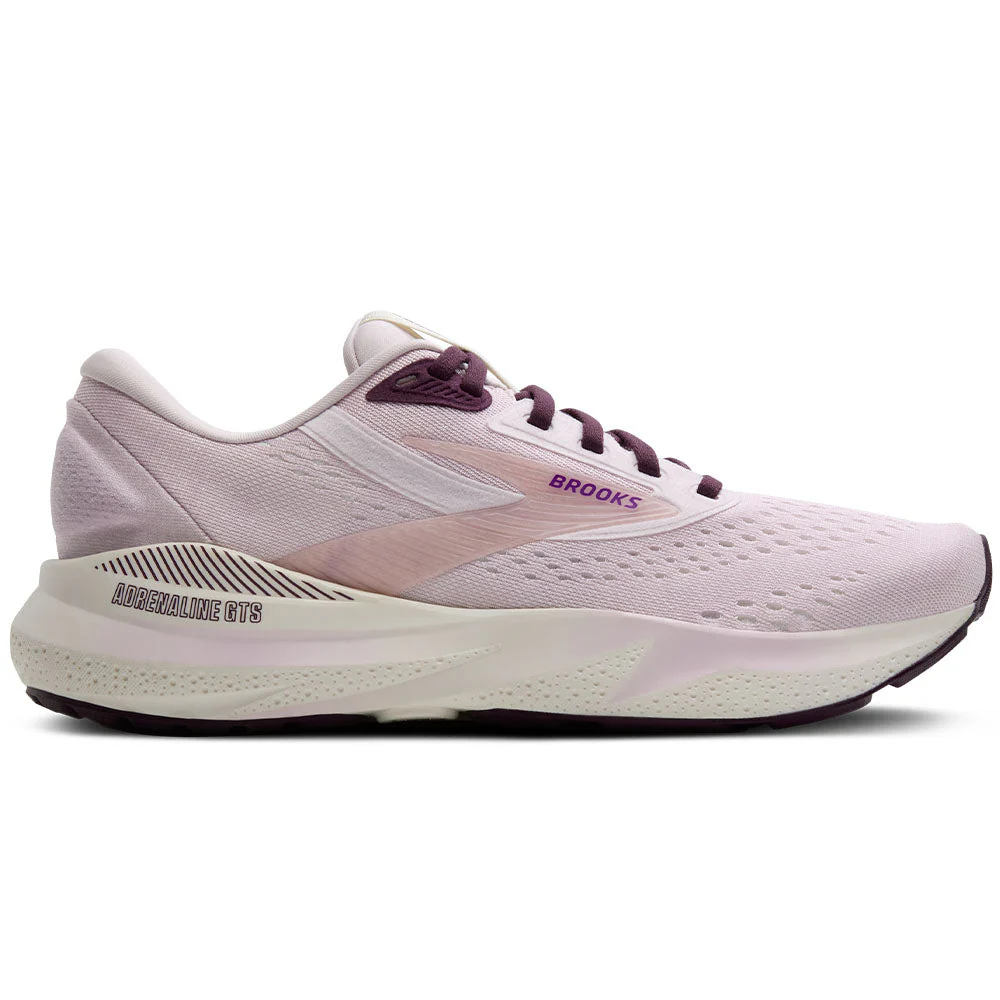 Women's Brooks Adrenaline GTS 24, Orchid/Coconut/Purple, 12 B Medium
