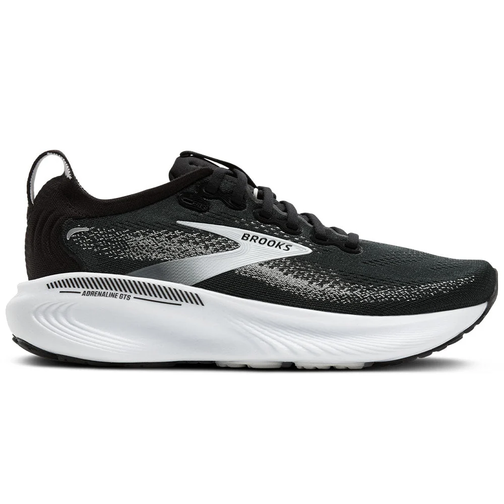 Women's Brooks Adrenaline GTS 25, Black/Grey/White, 8.5 D Wide