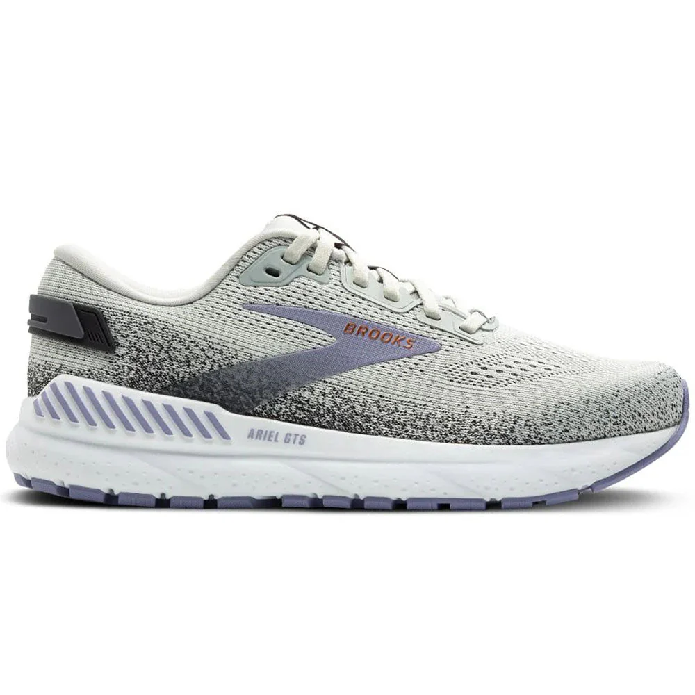 Women's Brooks Ariel GTS 24, Mercury/Ebony/Sweet Lavender, 8.5 B Medium