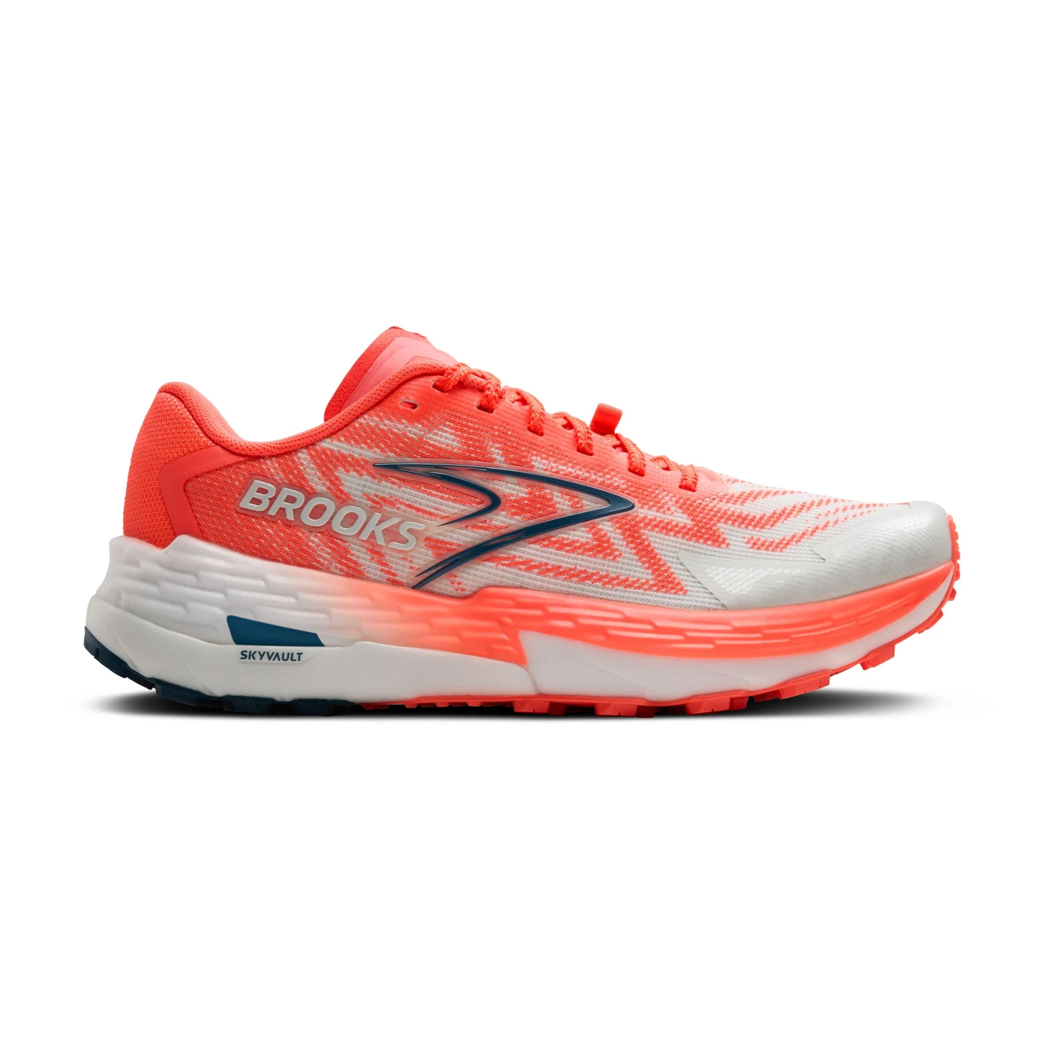 Women's Brooks Catamount 4, Bit of Blue/Flame/Legion Blue, 9.5 B Medium