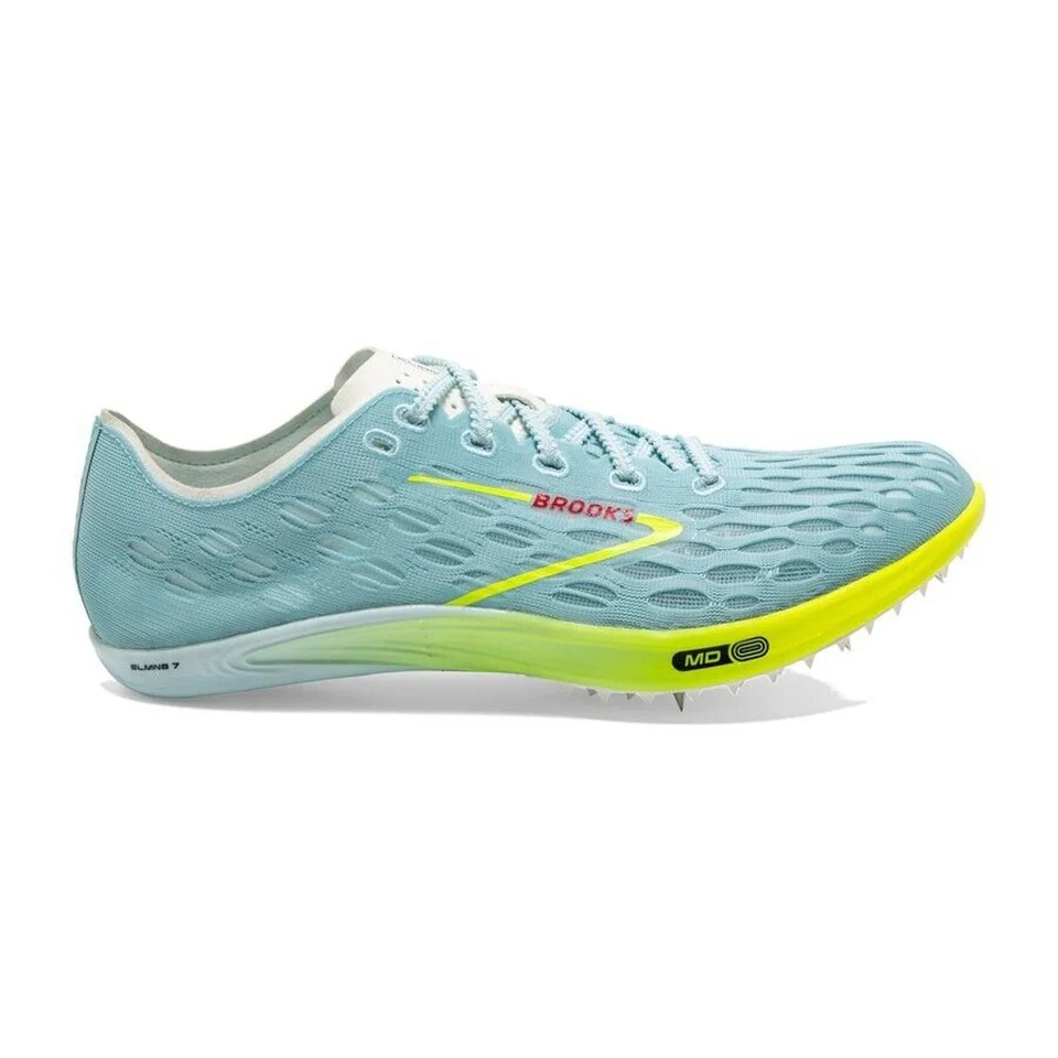 Women's Brooks ELMN8 7, Blue Glow/Nightlife/Red, 10 B Medium