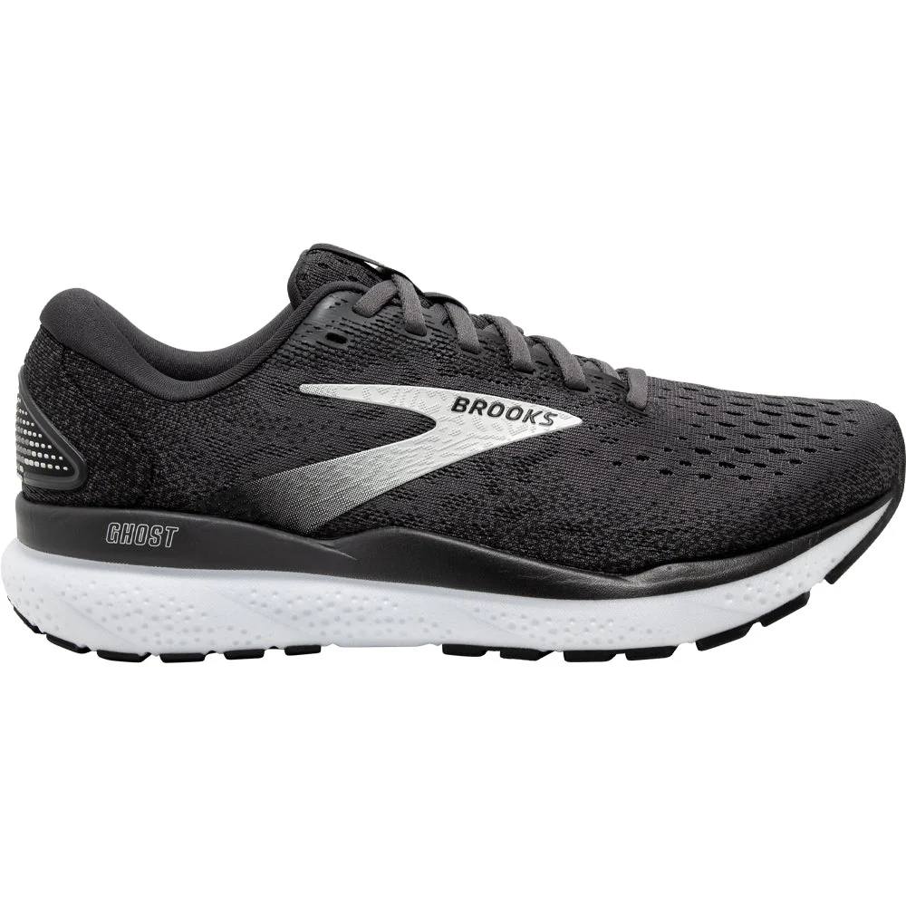 Women's Brooks Ghost 16, Black/Grey/White, 11.5 B Medium