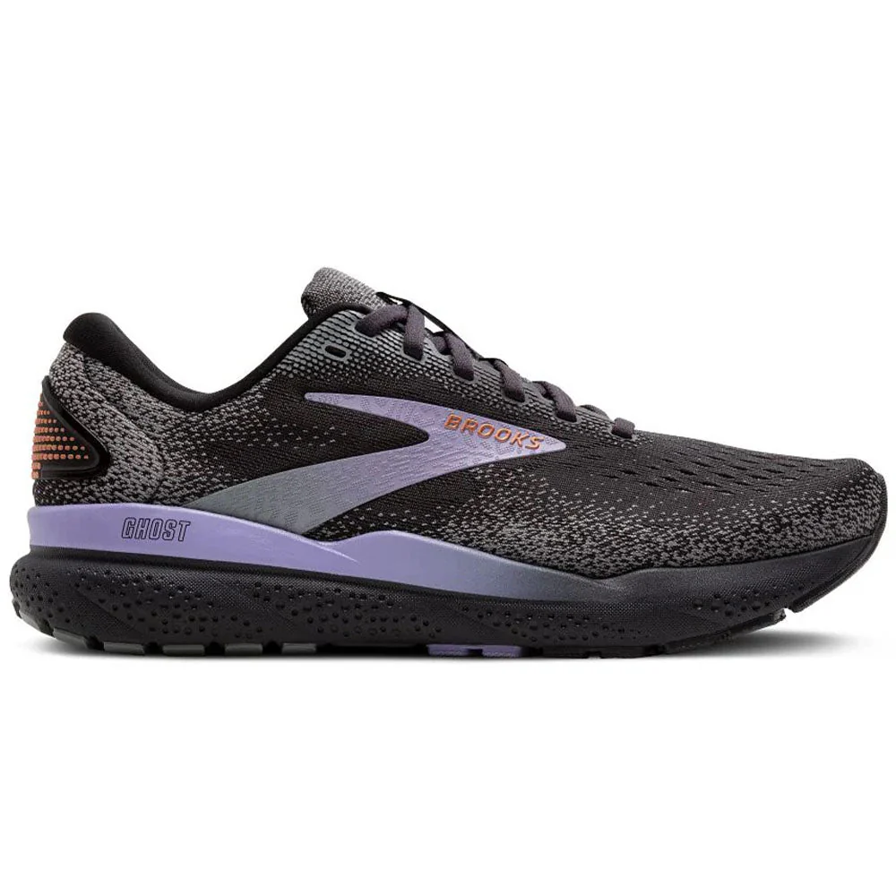 Women's Brooks Ghost 16, Ebony/Lavender/Copper, 5.5 B Medium
