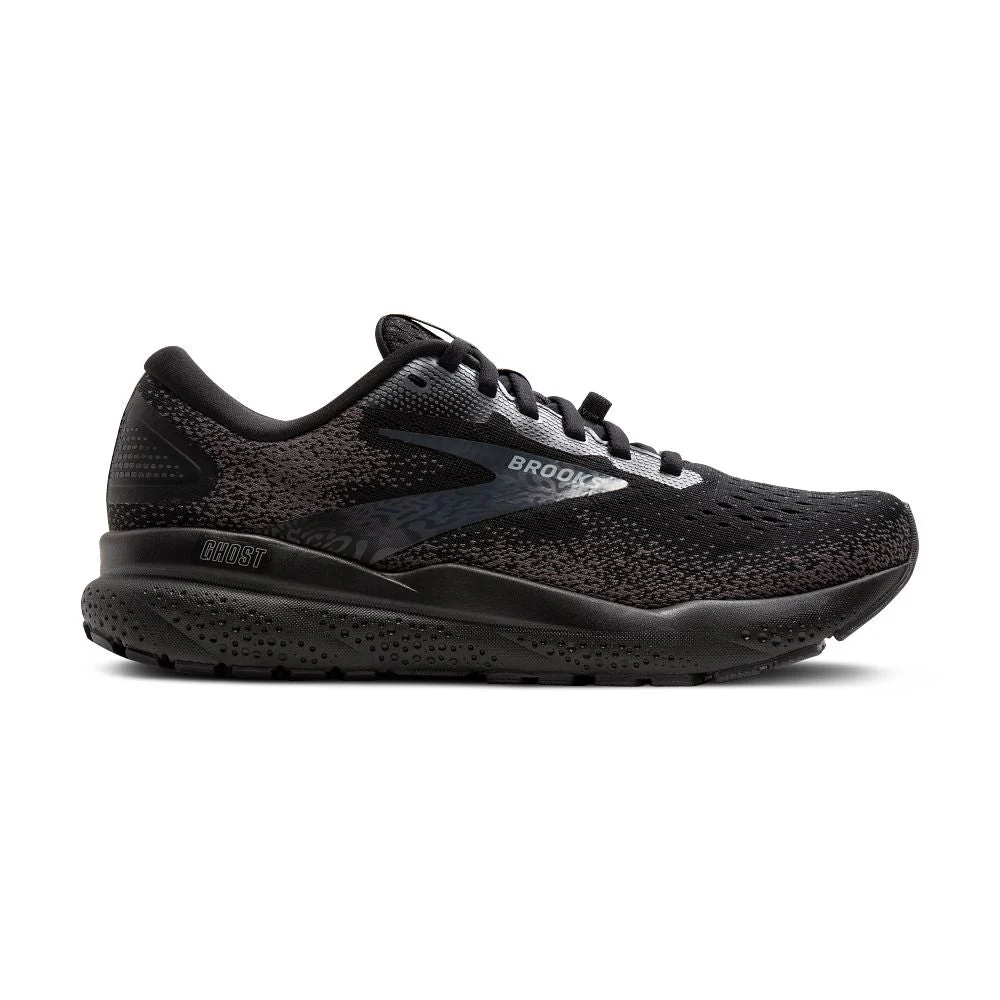 Women's Brooks Ghost 16 GTX, Black/Black/Ebony, 11.5 B Medium