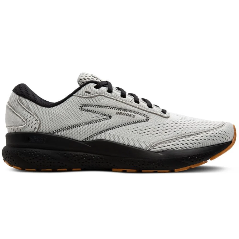 Women's Brooks Ghost 16, Oyster/Black/Alloy, 5.5 B Medium