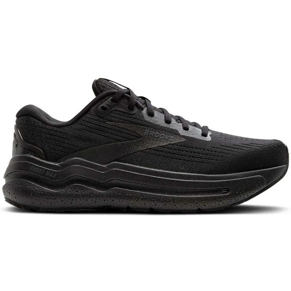 Women's Brooks Ghost Max 2, Black/Black/Ebony, 8 2E Extra Wide