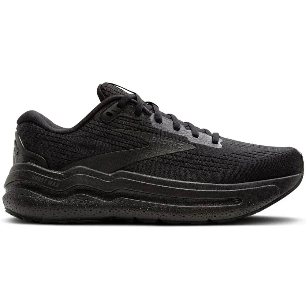 Women's Brooks Ghost Max 2, Black/Black/Ebony, 11 D Wide