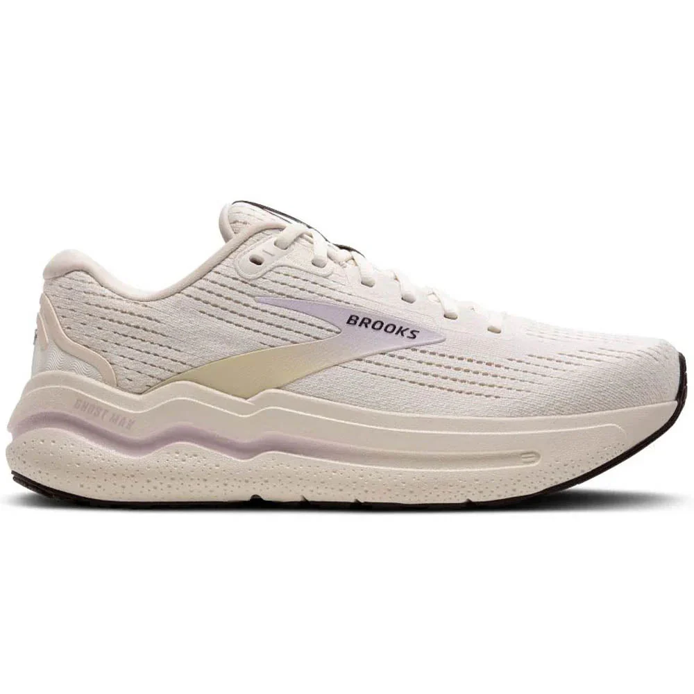 Women's Brooks Ghost Max 2, Coconut/Lavender/Cream, 7.5 B Medium