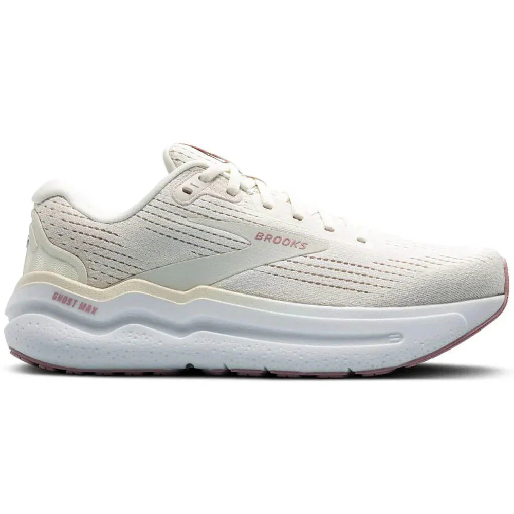 Women's Brooks Ghost Max 2, Coconut Milk/Gray/Zephyr, 5 D Wide