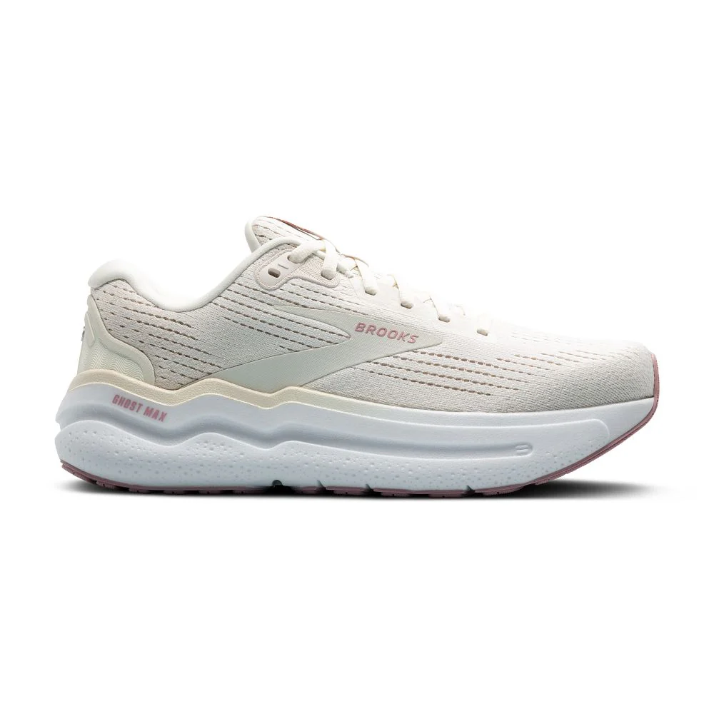 Women's Brooks Ghost Max 2, Coconut Milk/Gray/Zephyr, 6.5 B Medium