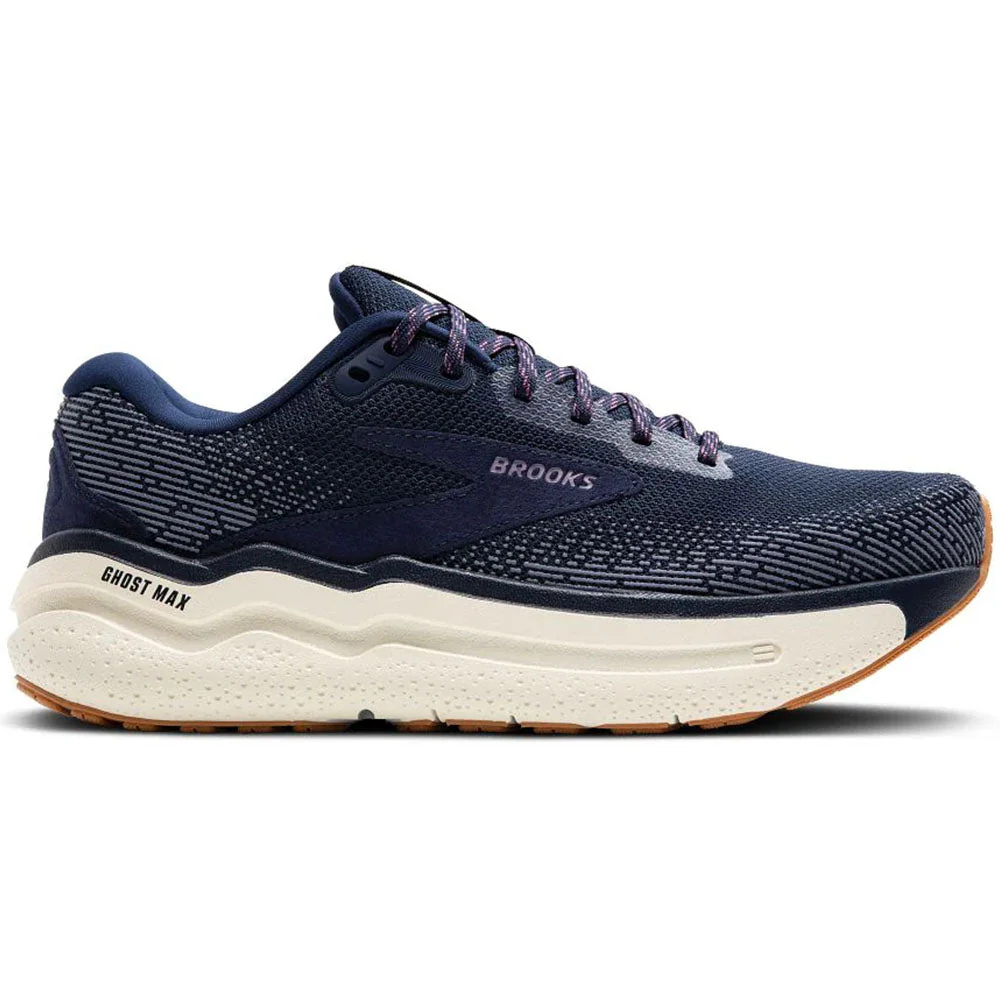 Women's Brooks Ghost Max 2, Peacoat/Orchid/Coconut Milk, 6.5 B Medium