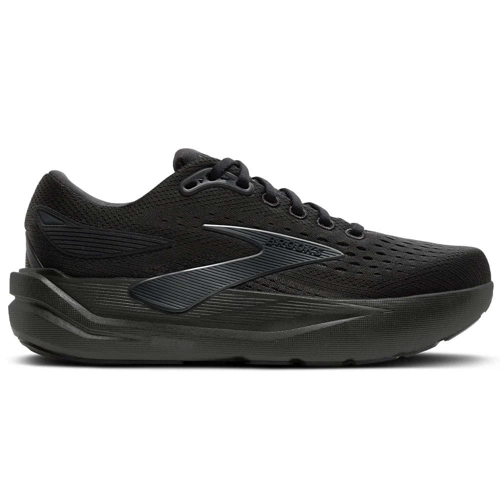Women's Brooks Ghost Max 3, Black/Black/Ebony, 11.5 D Wide