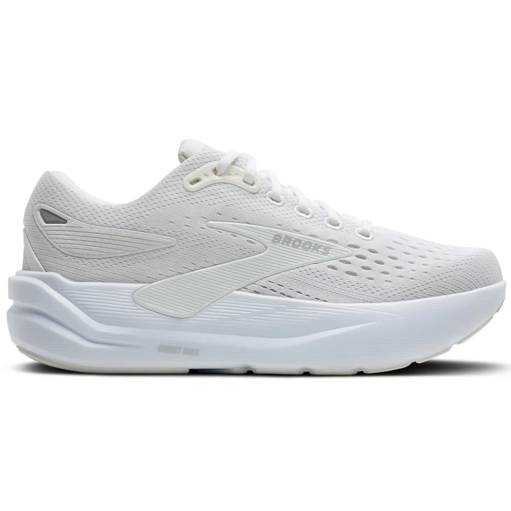 Women's Brooks Ghost Max 3, White/White, 9 B Medium