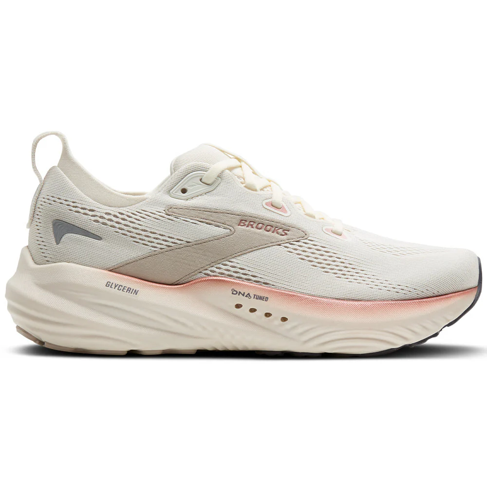 Women's Brooks Glycerin 22, Coconut/Chateau/Rose, 11 B Medium