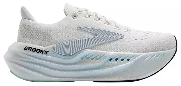 Women's Brooks Glycerin Max, Pearlized White/Bay, 10.5 B Medium