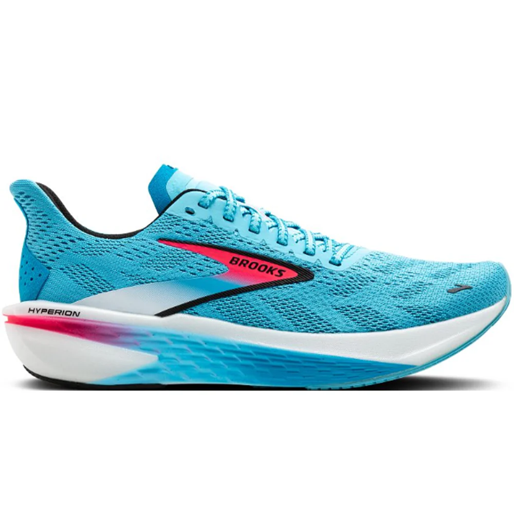 Women's Brooks Hyperion 2, Crystal Seas/Diva Pink/Black, 8 B Medium