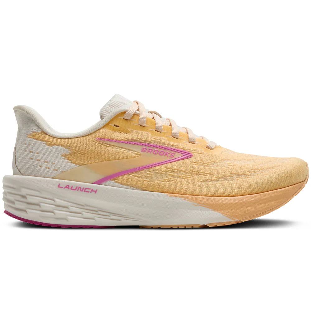 Women's Brooks Launch 11, Sherbert/Coconut/Pink, 8 B Medium