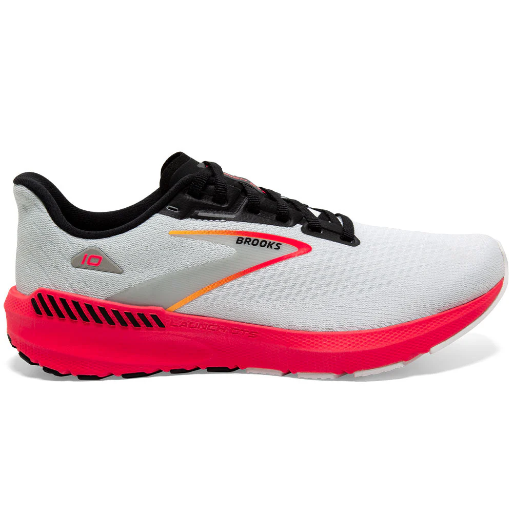 Women's Brooks Launch GTS 10, Blue/Black/Fiery Coral, 10.5 B Medium