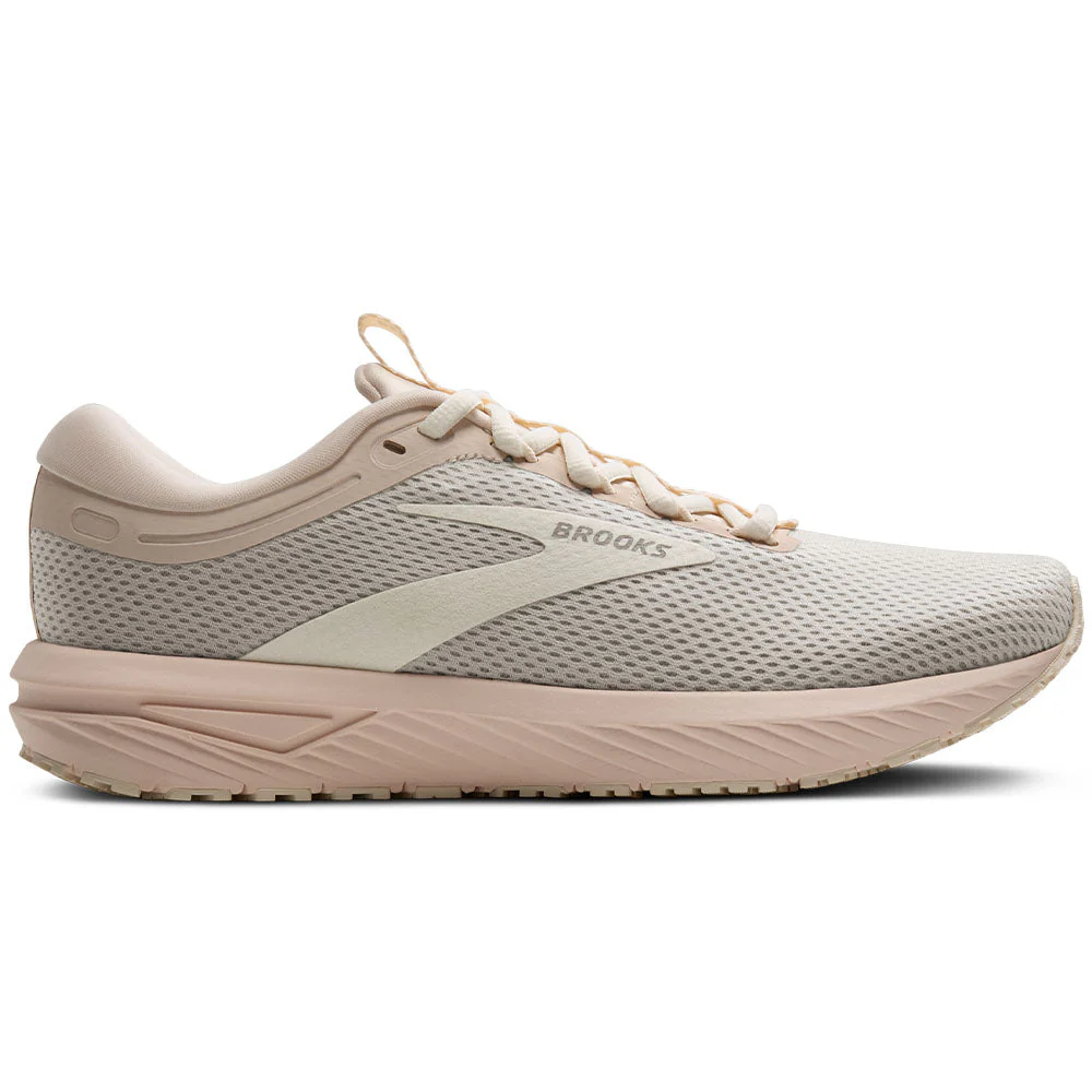 Women's Brooks Revel 7, Almond/Coconut Milk/London Fog, 11 B Medium
