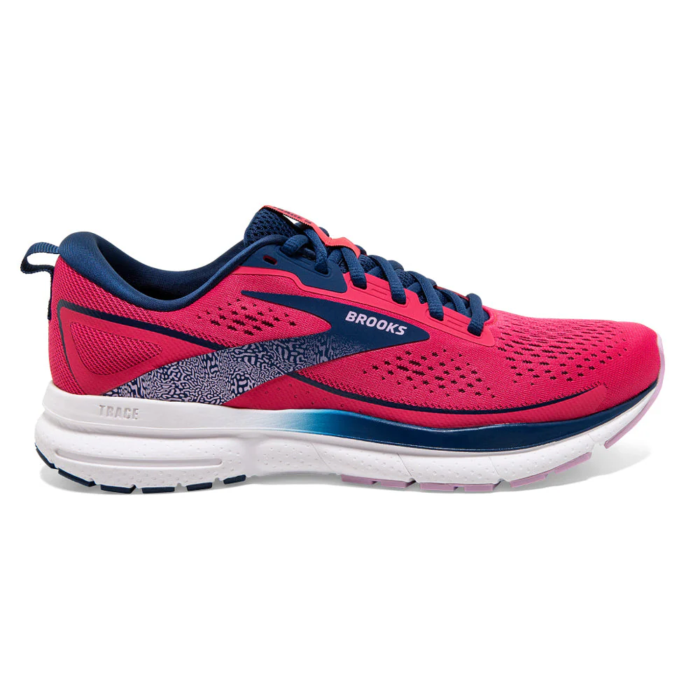 Women's Brooks Trace 3, Raspberry/Blue/Orchid, 9 B Medium