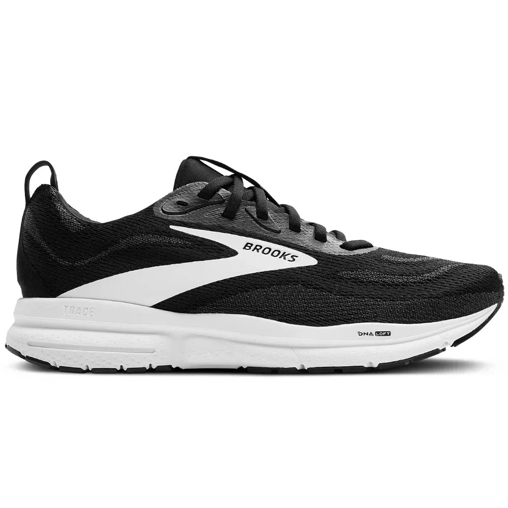 Women's Brooks Trace 4, Black/Grey/White, 7 D Wide
