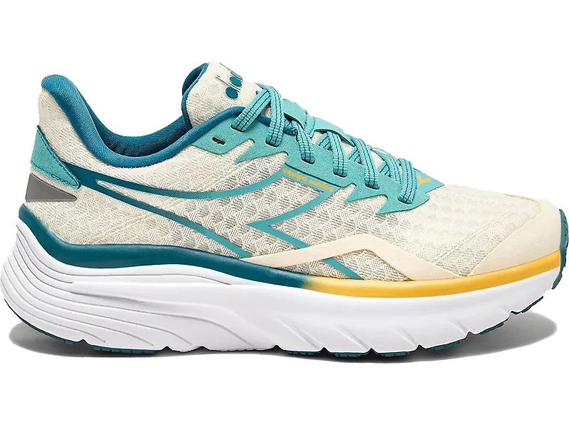 Women's Diadora Equipe Nucleo, Whisper White/Dusty Turquoise, 11 D Wide