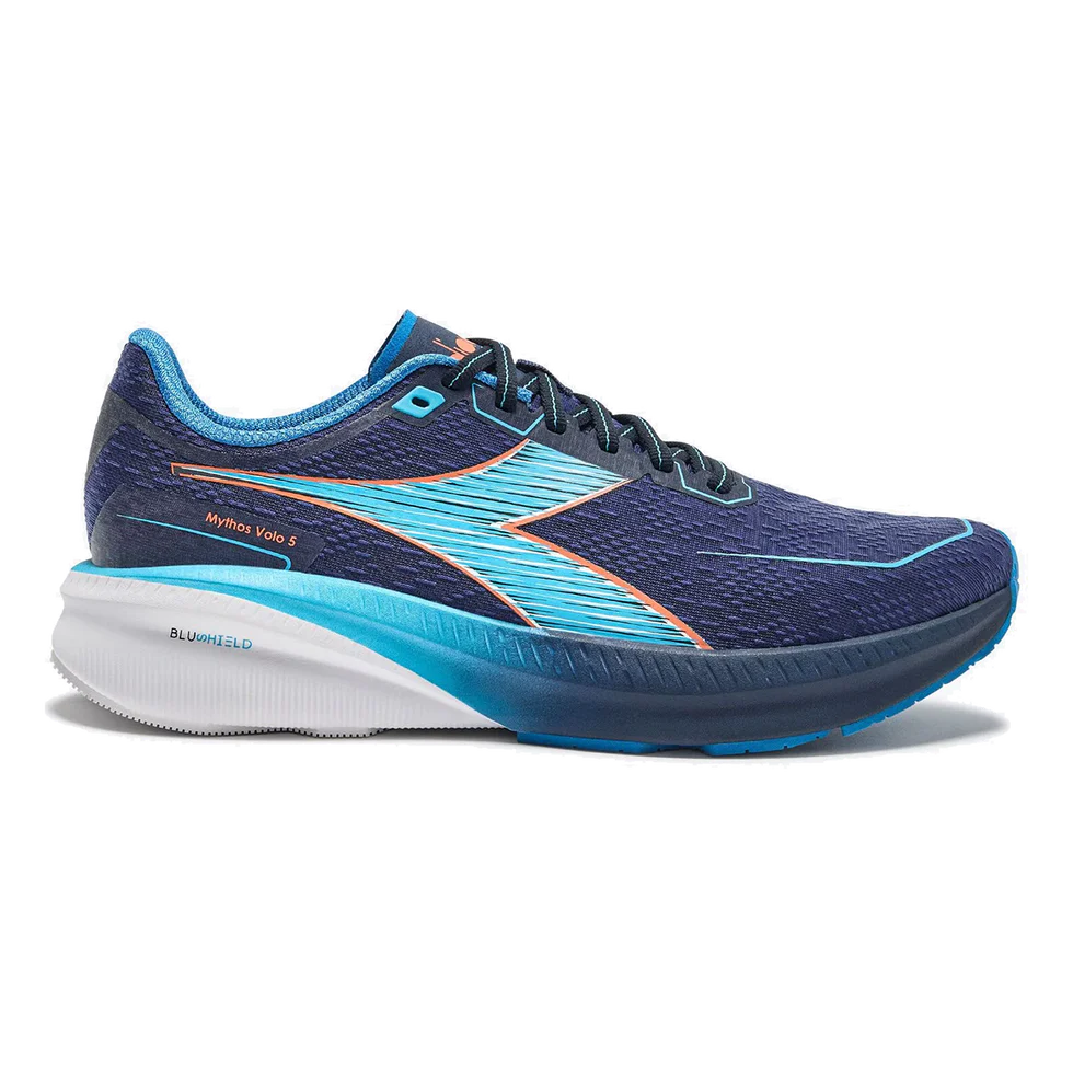 Women's Diadora Mythos Blushield Volo 5, Bl Corsair/Aquarius/Nectarine