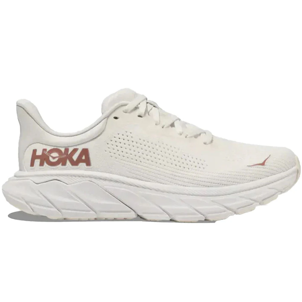 Women's Hoka Arahi 7, Blanc De Blanc/Rose Gold, 7 B Medium