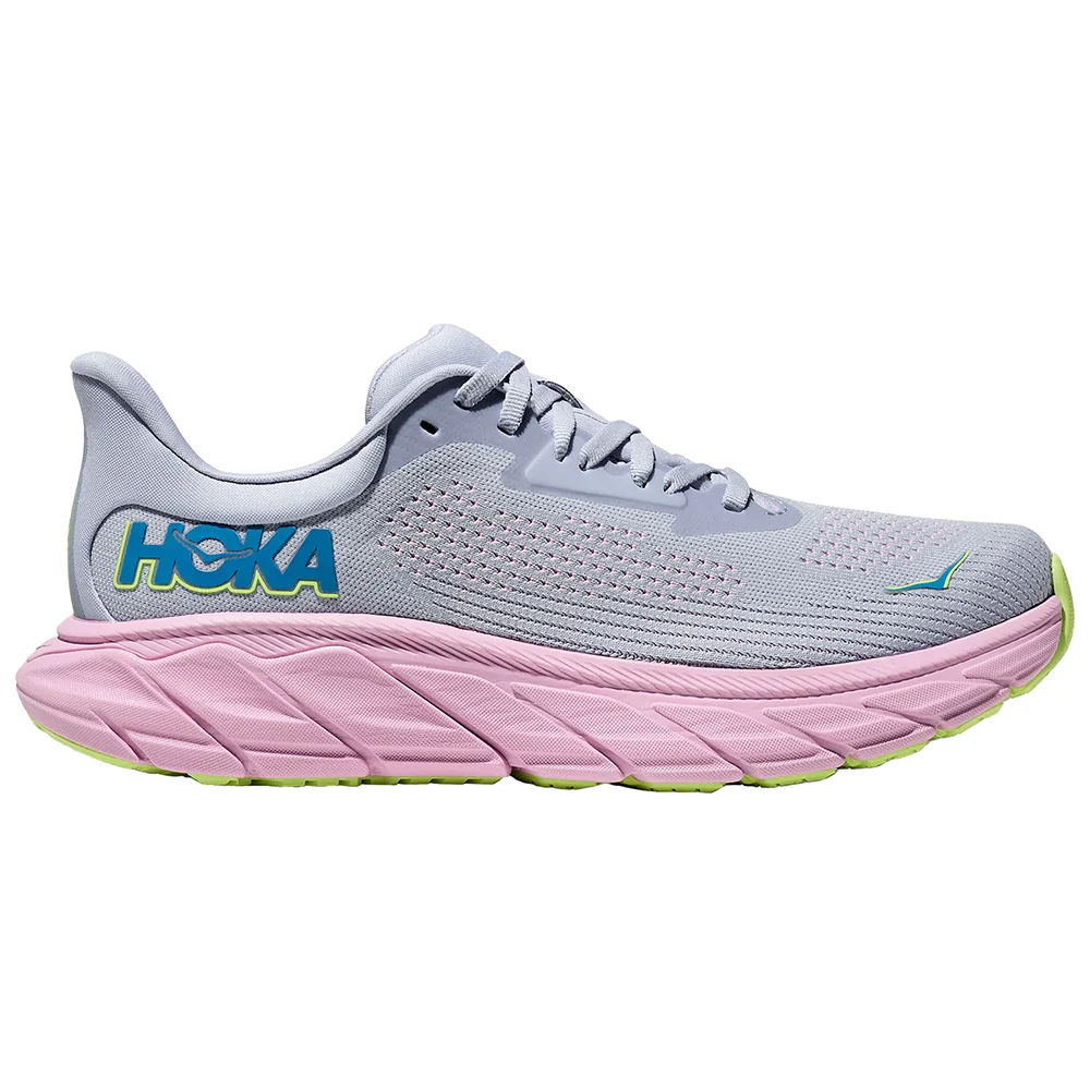 Women's Hoka Arahi 7, Gull/Pink Twilight, 8.5 B Medium