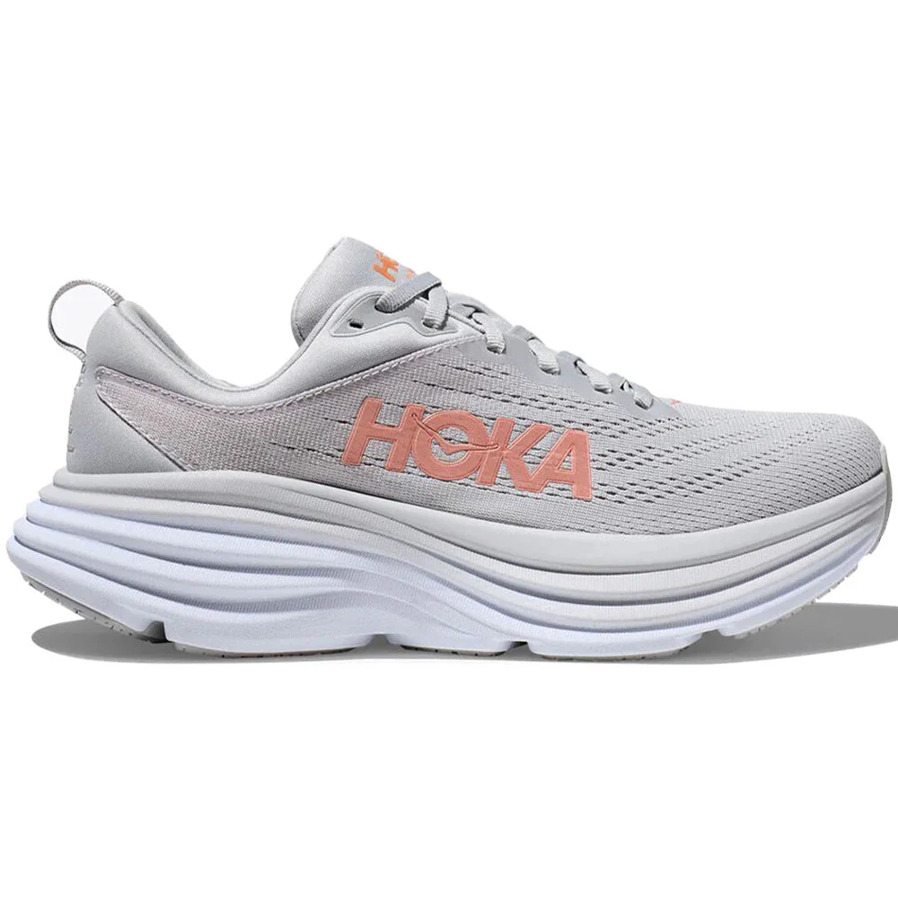 Women's Hoka Bondi 8, Harbor Mist/Lunar Rock, 12 B Medium